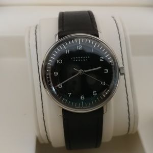 Junghans watch black face black band